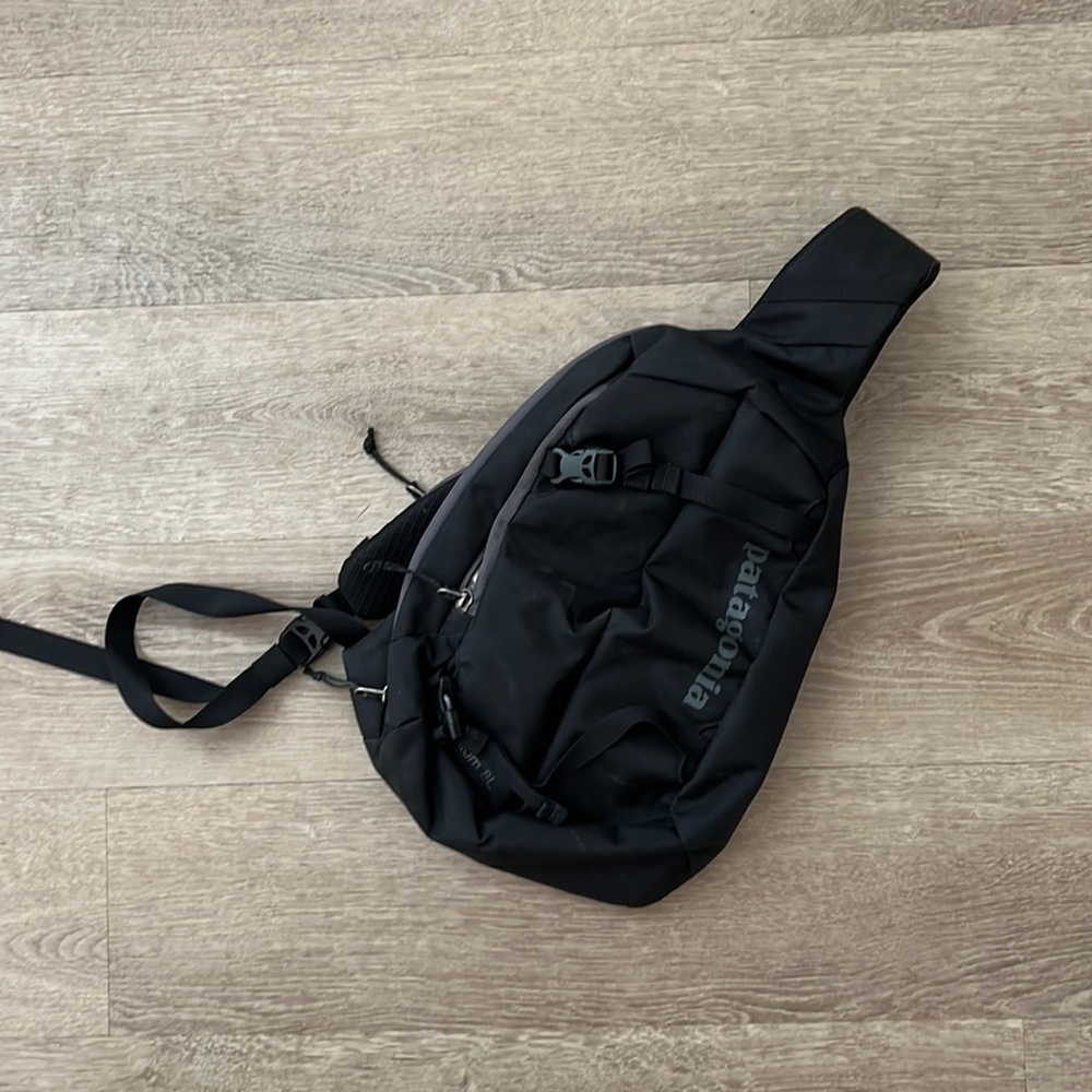 Black Patagonia sling backpack